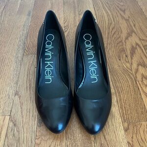 Calvin Klein Elegant Black Heels. Size 7.5.
